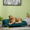 PawHut Soft Foam Large Dog Couch for a Fancy Dog Bed, Spongy Dog Sofa Bed, Washable Cover, Elevated Dog Bed - 2 of 4