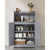 VASAGLE Bathroom Storage Cabinet, Bathroom Floor Cabinet with 2 Doors, 2 Adjustable Shelves, 11.8 x 23.6 x 39.4 Inches, Freestanding - 2 of 4