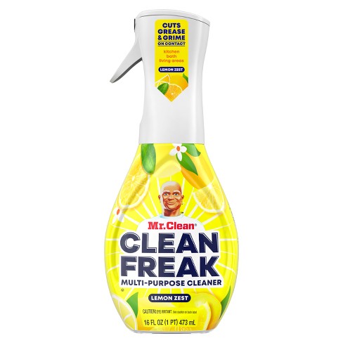 Procter & Gamble Mr. Clean Clean Freak Deep Cleaning Mist Multi-Surface  Spray, Lemon Zest, 16 oz Spray Bottle Plus 30.9 oz Refill, PGC03948
