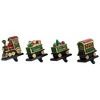 Northlight Set of 4 Merry Christmas Train Stocking Holders 5" - 2 of 4