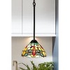 Chloe Lighting Empress Tiffany-Style Dark Bronze 1 Light Mini Pendant 8" Wide - 4 of 4