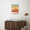 18" x 24" Mexico by Omar Escalante Canvas Art Print - Masterpiece Art Gallery: Teotihuacan Pyramid, Modern Wall Decor - 3 of 4