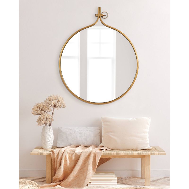 30&#34; x 37&#34; Yitro Metal Framed Wall Mirror Gold - Kate &#38; Laurel All Things Decor, 6 of 11