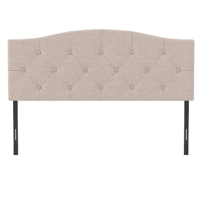 Full/Queen Provence Upholstered Arch Adjustable Tufted Headboard Linen Fabric - Hillsdale Furniture