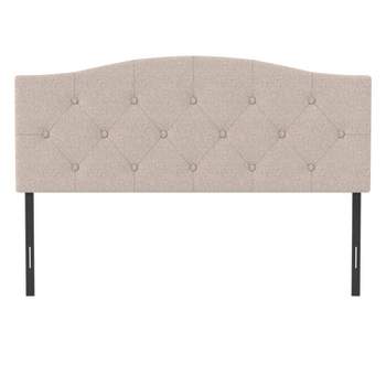 Provence Upholstered Arch Adjustable Tufted Headboard Linen Fabric - Hillsdale Furniture