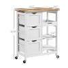 LunaLulinlk Kitchen Sideboard/ Storage cabinet/Coffee Bar Cabinet - 4 of 4
