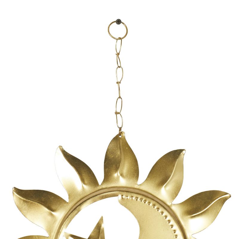 Set of 3 Iron Eclectic Sun and Star Windchime Gold/Bronze/Silver - Olivia &#38; May, 5 of 7