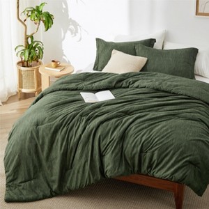 Bedsure Comforter Set – Soft All-Season Bedding with Cationic Dyed Fabric - 1 of 4