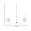 Modway Sunlit Squiggle 2 Arm Pendant Light - 4 of 4