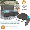YOOCOZZ Outdoor Convertible Rattan Set, 2-to-4 Person Seating with Table - 4 of 4