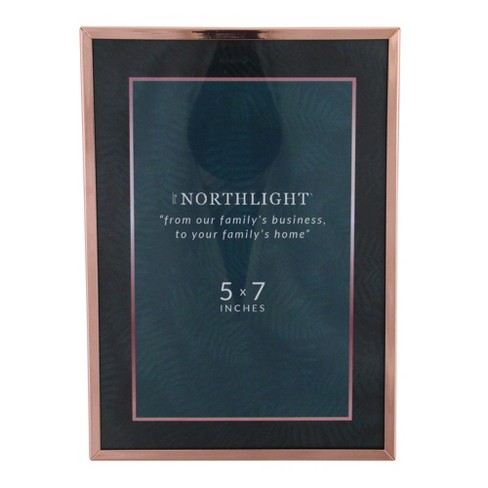 Northlight 7.25" Classical Rectangular 5" x 7" Photo Picture Frame with Easel Back - Rose Gold - image 1 of 4