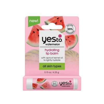 Yes To Watermelon Hydrating Lip Balm - 0.15oz