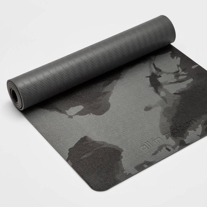 Swirl Print Yoga Mat 5mm Gray - All In Motion&#8482;, 1 of 6