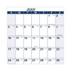 Academic Erasable Reversible Extra Large Wall Calendar, 48 x 32, White/Blue/Red, 12 Month (July to June): 2024 to 2025 - 4 of 4