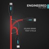 Galvanox USB-C to C Cables 3,6,10 ft – 3 Pack - White - 3 of 4
