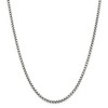Black Bow Jewelry Men's 3.5mm, Sterling Silver, Antiqued Fancy Box Chain Necklace - 3 of 4