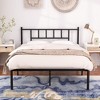 VECELO Metal Platform Bed Frame Queen/Full/Twin Size, Heavy Duty Bed Frame with Headboard & Footboard Black/White/Gold/Pink - 2 of 4