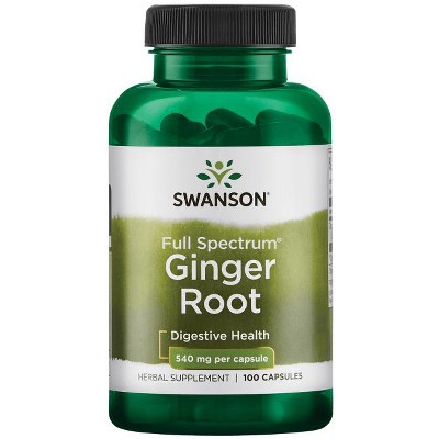 Swanson Ginger Root 540 mg 100 Capsules