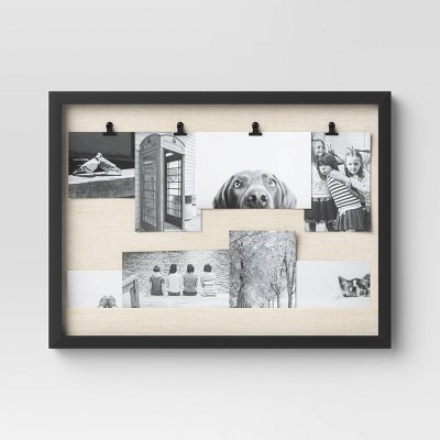 Open 4 Clip Multiple Image Frame Black - Threshold™