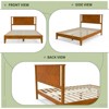 Karl Home Twin Size Deluxe Bed Frame with Headboard with Solid Wood, No Box Spring Needed,  Easy Assembly, White - 3 of 4