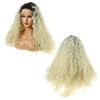 Unique Bargains Women's Long Water Wave Lace Front Wigs with Wig Cap 24" 1PC - 3 of 4