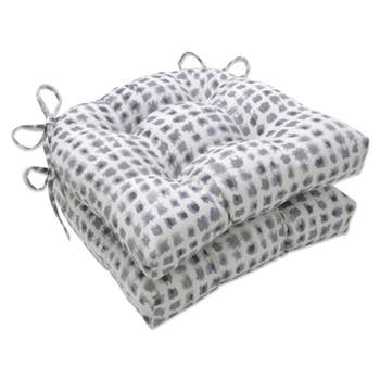 2pk Outdoor Reversible Chair Pad Alauda - Pillow Perfect