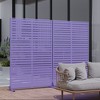 Spassway Outdoor Metal Privacy Screen with Different Colors Garden Fence Panels Patio Trellis Room Divider Decorative Wall Panels - 3 of 4