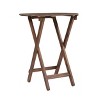 MOEPISY Wooden Folding Patio Furniture for Garden Backyard Balcony Porch w/ 1 Coffee Table and 2 Foldable Chairs - 4 of 4