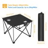 Syemin Folding Tables Compact Foldable Outdoor Side Table, Outdoor Folding Camping Table, Portable Pinic Table, Black, 18.5"*18.5"*14.96" - 3 of 4