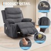 Recliner Chair Nursery, Manual Reclining Rocking Chair, 360 Swivel Glider with Cup Holder, Massage and Heat Recliner, Indoor Single Sofa Chairs - 2 of 4