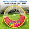 SUGIFT Kids Play Tent with 2 Tunnels and Ball Pit 4 in 1 Pop Up Playhouse Set - 4 of 4