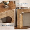 63 Inches Narrow Console Table, Long Sofa Tables Behind Couch Table, Farmhouse Foyer Tables for Entryway, Hallway, Living Room, Oak Natural - 3 of 4