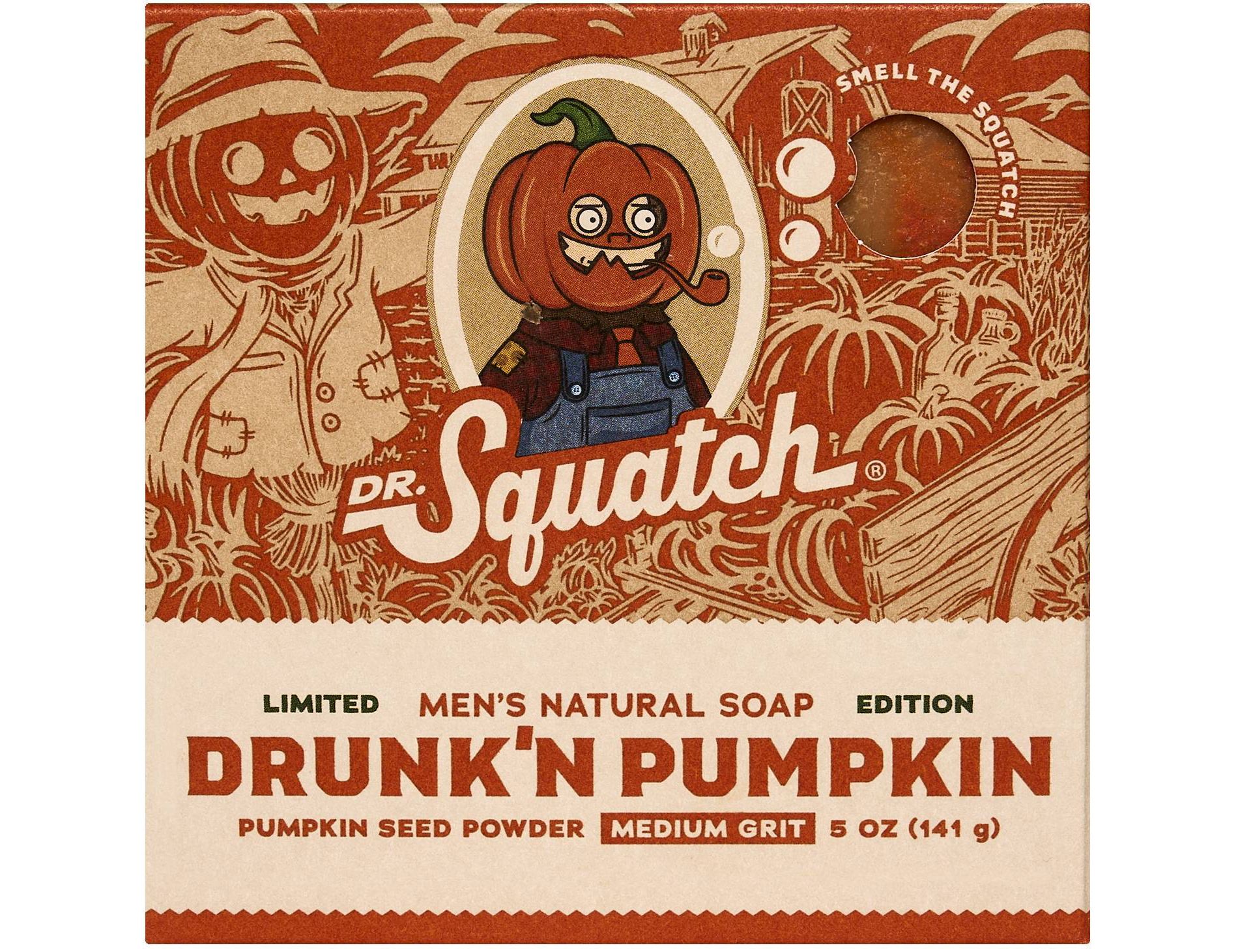 DR. SQUATCH Men's All Natural Bar Soap - Drunk'n Pumpkin - 5oz