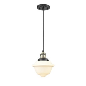 Oxford - 1 Light Cord Hung Mini Pendant In Traditional Style-8 Inches Tall and 7.5 Inches Wide - 1 of 1