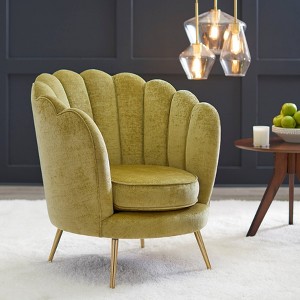 Twila Scalloped Back Chair - angelo:HOME - 1 of 4