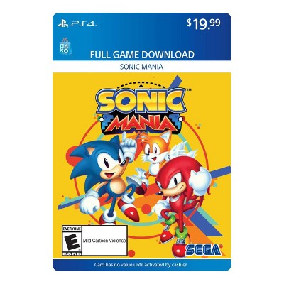 sonic mania playstation 4