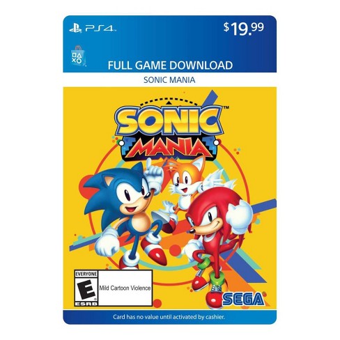 Sonic Mania Playstation 4 Digital Target - playstation 4 roblox ps4 game