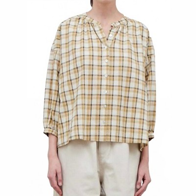 Women's Wo's Cotton Plaid Blous - GRADE & GATHER