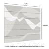 Trademark Fine Art Pictufy Studio II Mountain Waves Warm Gray Wood Slat Art - 3 of 4
