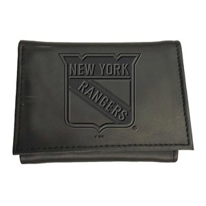 Evergreen NHL New York Rangers Black Leather Trifold Wallet Officially Licensed with Gift Box - 1 of 1