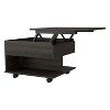 Lift Top Coffee Table Mercuri, Casters, Carbon Espresso Finish - 3 of 4