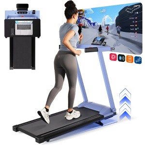DeerRun Treadmills for Home with Incline and Handles, 3.0 HP Foldable Treadmill Running Machine with Smart APP - 1 of 4
