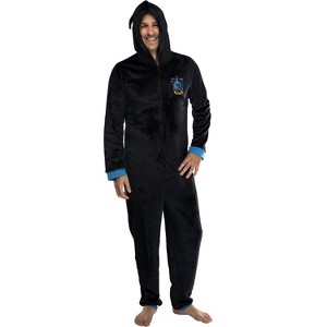 Harry Potter Adult Men's Hooded One-Piece Pajama Union Suit - 1 of 3
