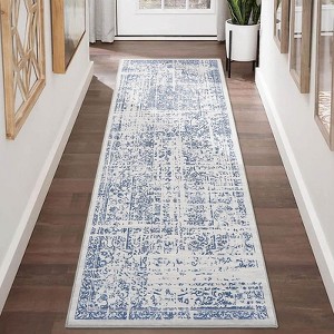 Coolmee Rug Washable Traditional Oriental Distressed Floor Cover Thin Kitchen Indoor Non Slip Carpet Mat for Laundry Room - 1 of 4