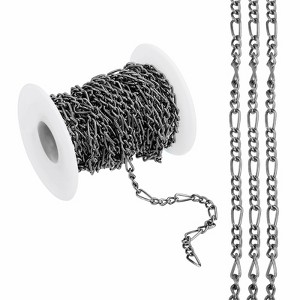 Unique Bargains Aluminum Craft Supply Jewelry Making Twisted Link Chain Roll 16.4ft - 1 of 4