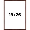 PosterPalooza | Classic Modern Brown Picture Frame - UV Acrylic, Foam Board Backing, Hanging Hardware - 2 of 4