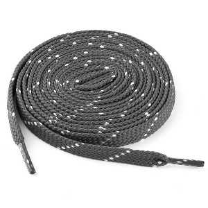 Elerevyo All Types of Casual Sneakers Double Color Twill Athletic Flat Shoelaces 3 Pairs - 1 of 4