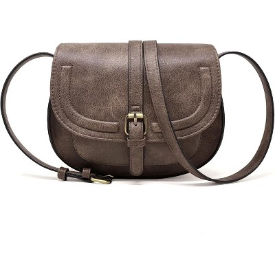 Crossbody Bags for Women,Small Saddle Purse and Boho Cross Body Handbags,Vegan Leather