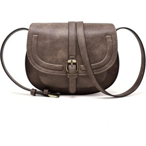 Crossbody Bags for Women,Small Saddle Purse and Boho Cross Body Handbags,Vegan Leather - 1 of 4