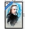 Trends International Star Wars: The Last Jedi - Luke Framed Wall Poster Prints - 3 of 4